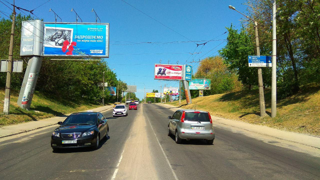 Щит 6x3,  Миколаївське шосе (р-н залізничного мосту №2)