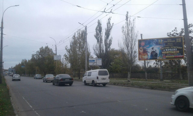 Щит 6x3,  Новомиколаївське шосе / Р-н ботанічного саду/ в напрямку до ТЦ Європорт