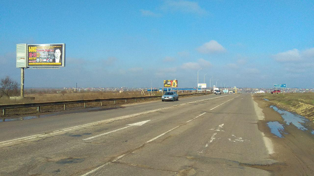 Щит 6x3,  Миколаївське шосе(виїзд в м.Херсон)поворот на с.Степанівка